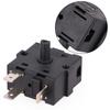 16A Кулисный переключатель Поворотный переключатель 3 контакта 5 контактов AC250V Черный