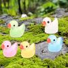 OUNONA 50 шт. Миниатюрная фигурка утки Миниатюрная фигурка утки Милая фигурка животного Реалистичный микрофон Украшение Предмет Настольный аксессуар для интерьера кукольного домика