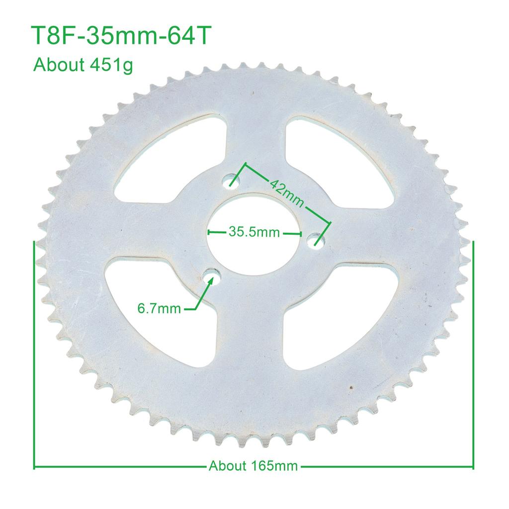 25H /T8F 26mm 68T 54T 29mm 54T 47T 78T 35mm 80T Tooth Rear Sprocket Mini Moto ATV Quad Dirt Pit Pocket Bike Cross 47cc 49cc