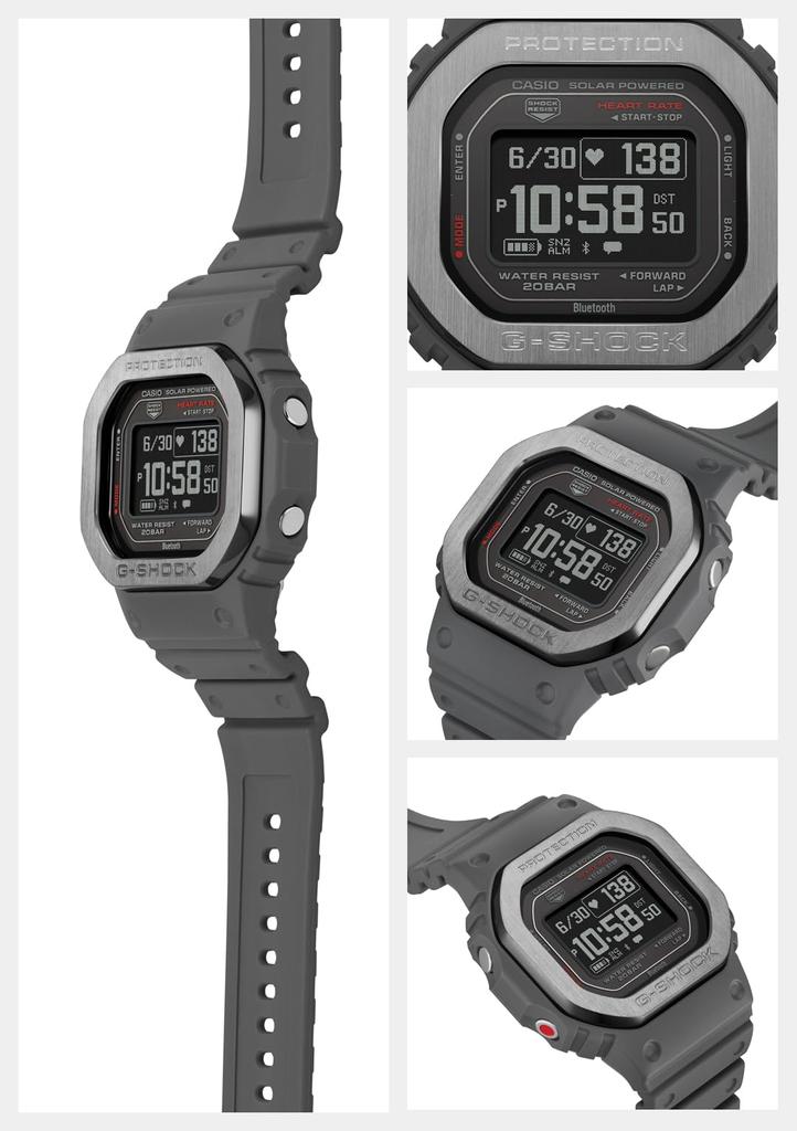 Watch Heart Rate Monitor with Bluetooth Gray [Casio] G-SQUAD G-SQUAD DW-H5600MB-8JR Men's