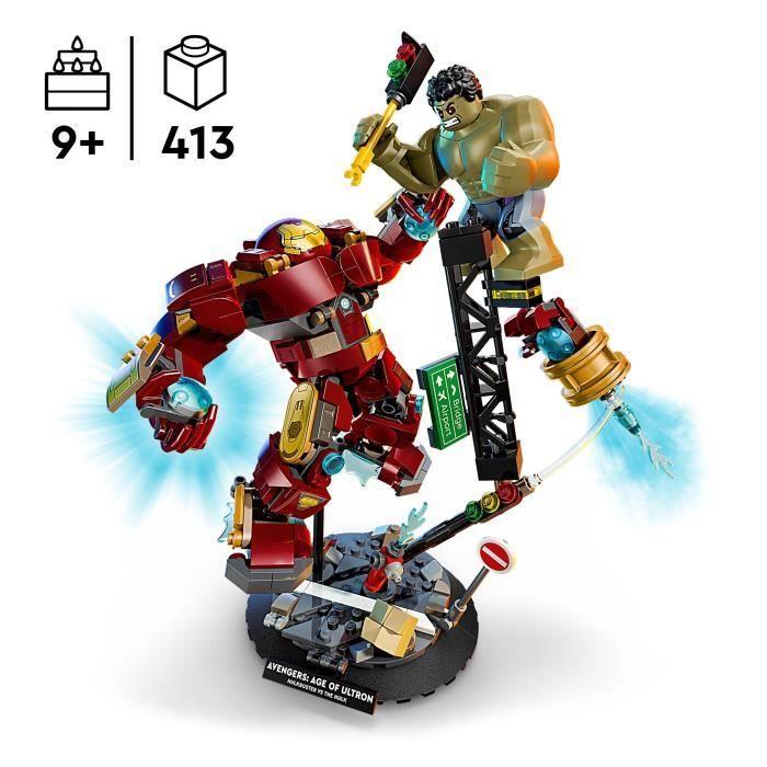 LEGO | Marvel 76343 Le Combat Légendaire entre Hulkbuster et Hulk - Jeu des 9 ans - Cadeau