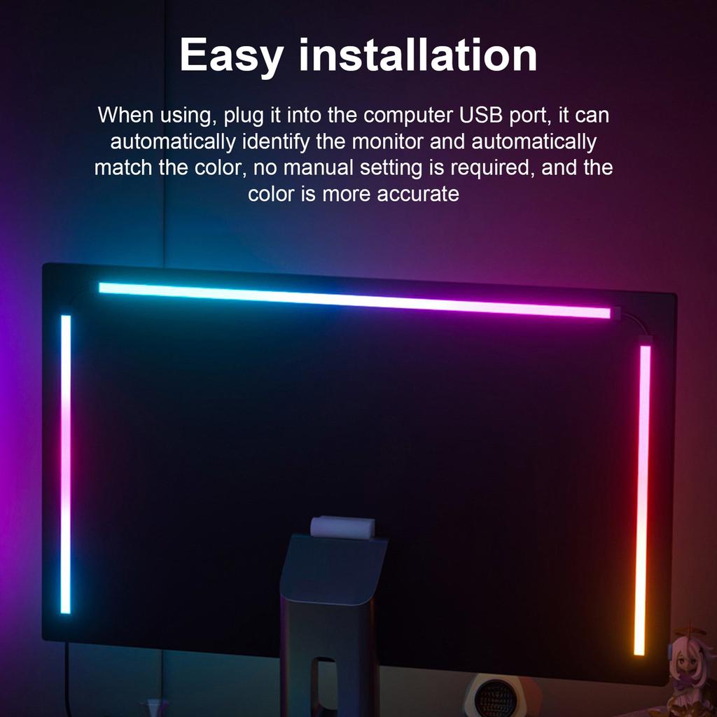 RGB Phantom Ambiance Display Светодиодная лента Музыкальный ритм Динамический свет Синхронизация Управляемый цвет программным обеспечением