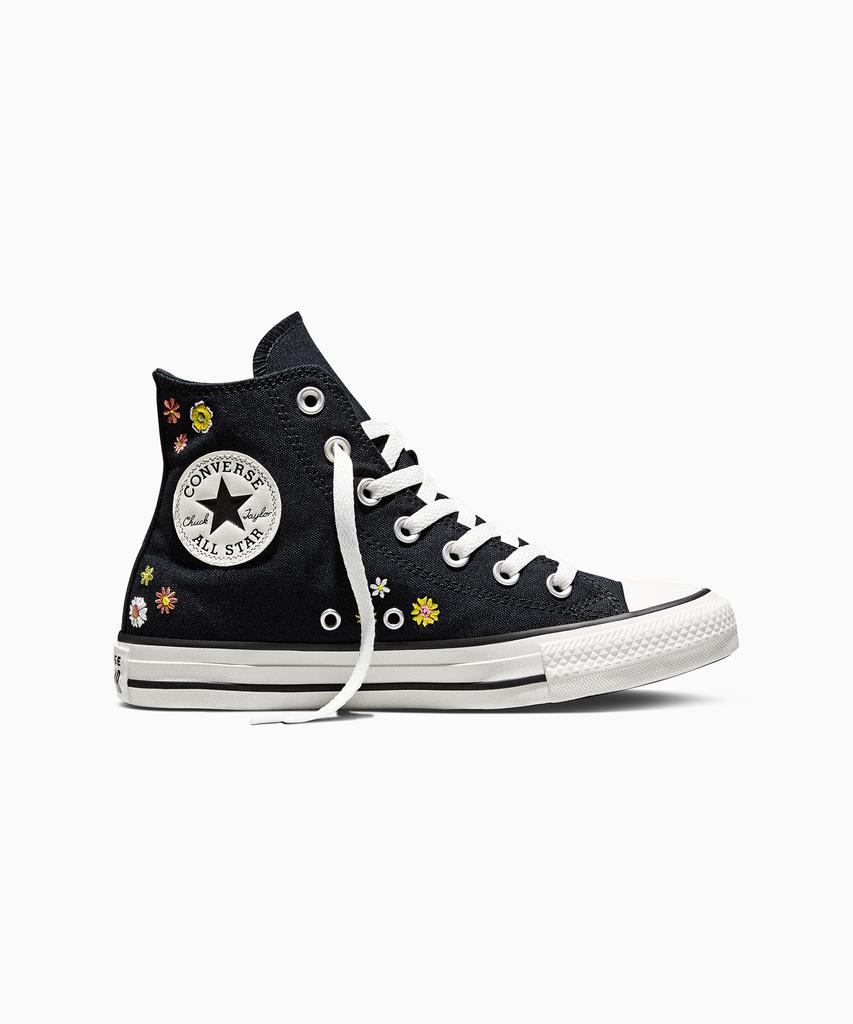 Converse Кеды Chuck Taylor All Star с вышивкой цветов, черные, A16902C