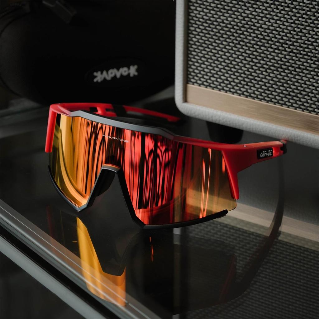 Kapvoe Cycling Glasses Bike Cycling Goggles Outdoor UV400 Cycling Sunglasses Sports Built-in Myopia Frame MTB Bicycle Glasses