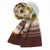 New Fair Island Jacquard Knitted Wool Scarf Winter Warm Shawl Scarf
