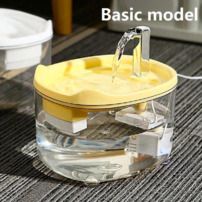 1,5 л фонтан для кошек с автоматической рециркуляцией, фильтр большой емкости, поилка для воды для кошек и собак, USB Электрический бесшумный диспенсер для воды для кошек