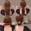 1pc Elegant Pearl Flower Bun Maker Korean Lazy Hair Curler Styling Accessories Hair Style Hairpin Hair Braiding Braider Hairgrip