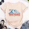 Unisex Twin Peaks T Shirt woUnisex Streetwear Tee Female Anime Japanese Clothes