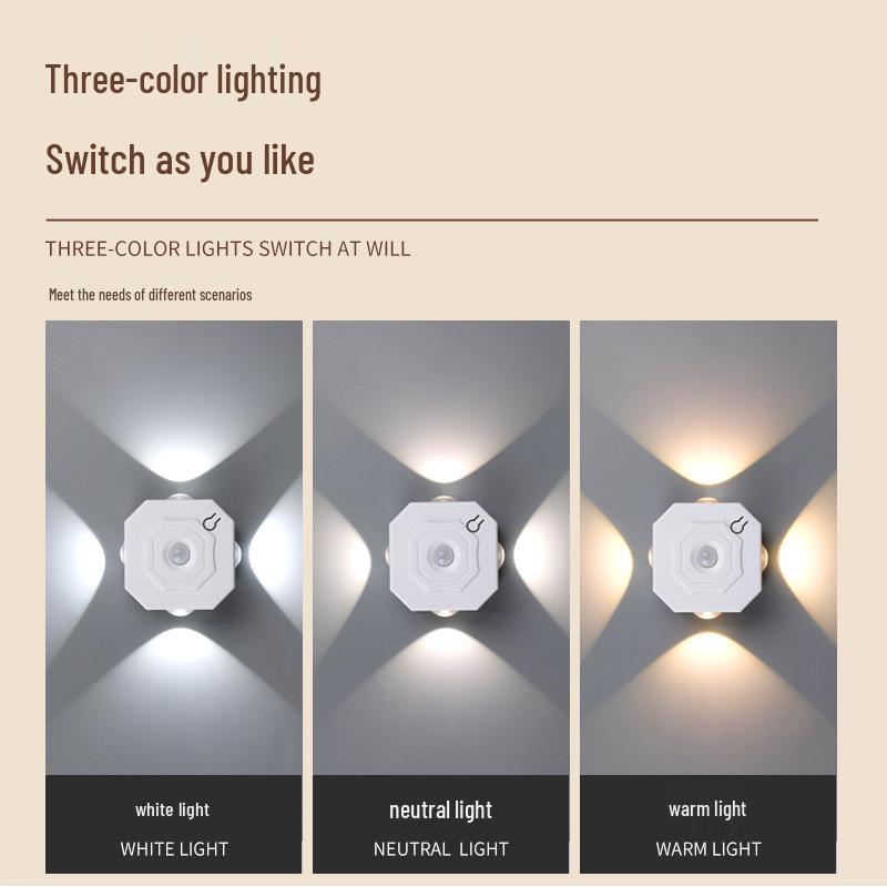 Перезаряжаемая настенная лампа RGB «Кошачий глаз» на магнитной присоске
