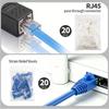 Pass Through RJ45 Cat6 Crimping Toolkit, 8P Crimper for CAT6A/CAT6/CAT5E (STP/UTP) with Cat6 connectors,3-in-1 Crimp/Cut/Strip