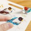 Handmade Glass Bird Figurine Mini Decorative Figurine New Animal Statue