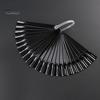Puntos Nail Art 24Pcs Fan Shape Polish Color Card Practice Sample False Tips Display