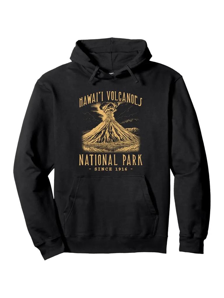 Hawaii Volcanoes National Park Vintage Hoodie - All-Season Pullover Sweatshirt