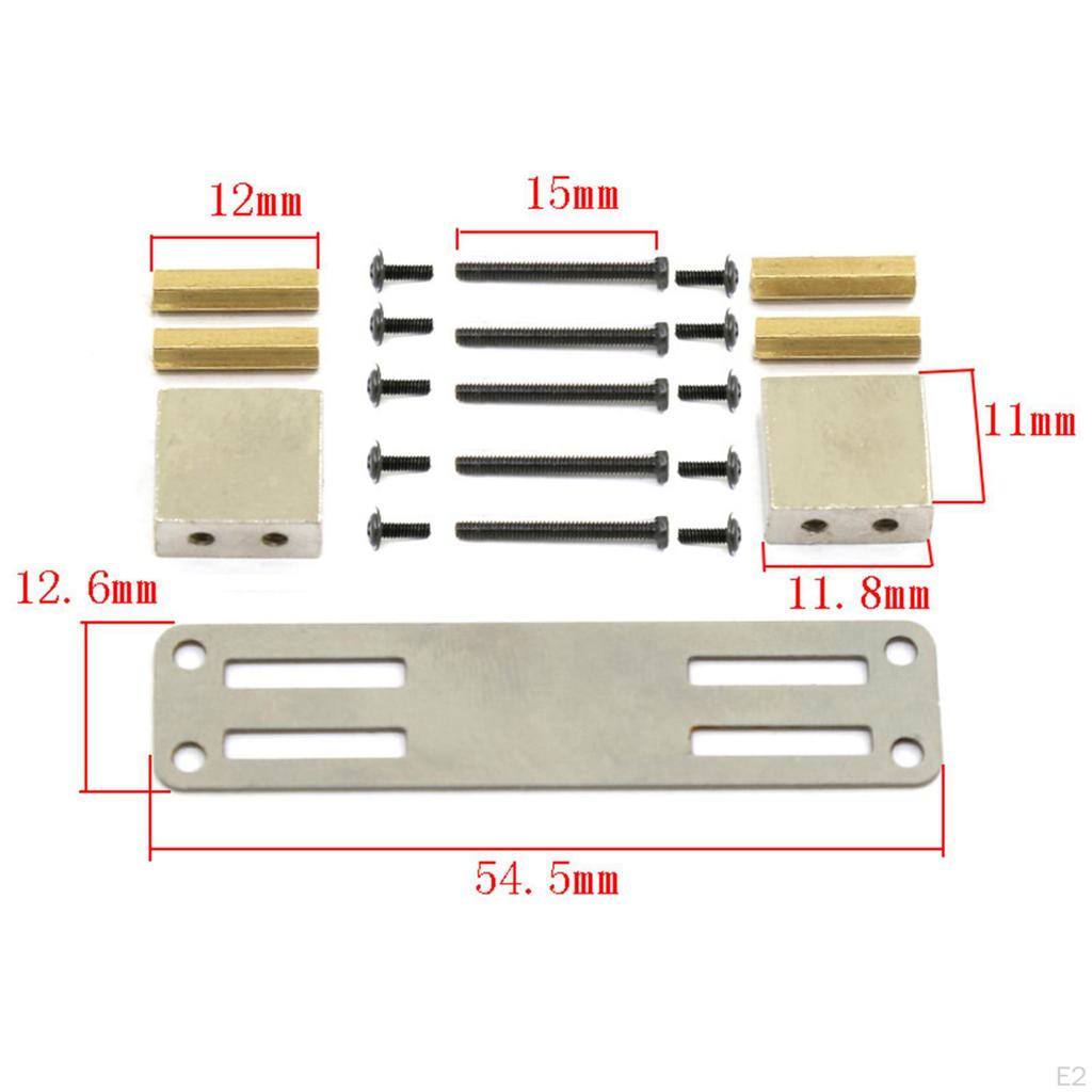 DIY RC Car Steering Servo Mounting Hardware Mount Holder for WPL MN Truck, Semi-Truck, Pickups