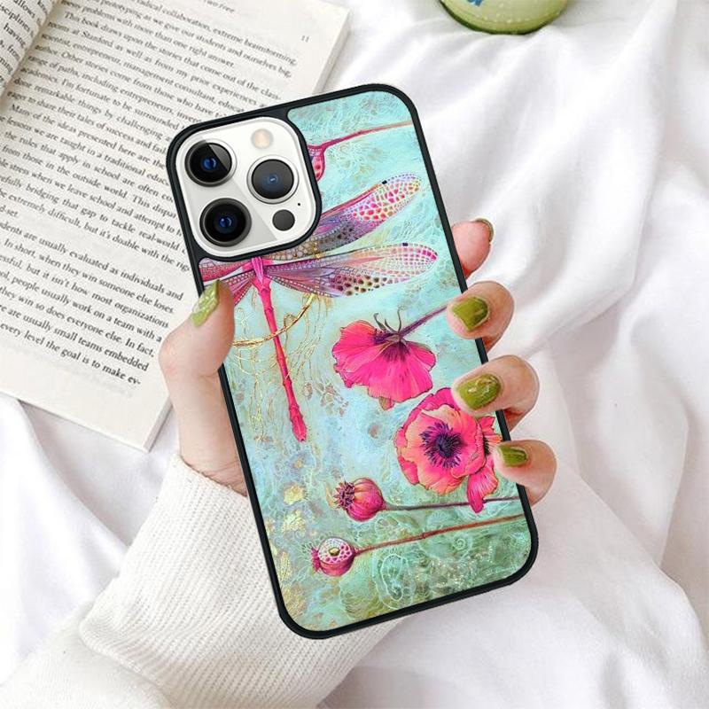 Dragonfly Phone Case for iPhone 17 Air 16 PRO MAX 15 14 PLUS 12 11 13 Back Cover Fundas Shell coque