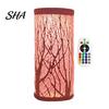 Decorative Table Lamp USB Butterfly Projector Lamp, RGB 16 Colors with Remote Control Control, Hollow-out LED Night Light for Bedroom Living Room