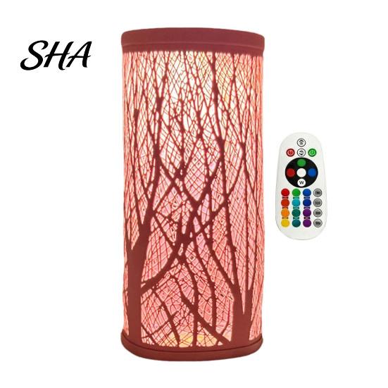 Decorative Table Lamp USB Butterfly Projector Lamp, RGB 16 Colors with Remote Control Control, Hollow-out LED Night Light for Bedroom Living Room