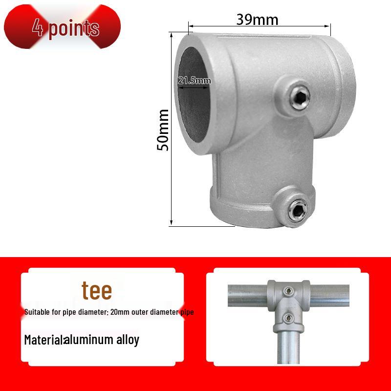20/25/32mm Steel Pipe Connector: Galvanized 6-Point Round Elbow Joint Fastener