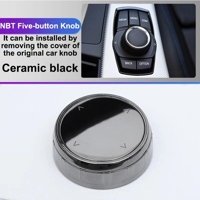 Car Multimedia Button Cover Ceramic Knob Frame Trim for BMW 3 5 Series E90 F10 F20 F30 E Chassis CIC NBT EVO System Accessories