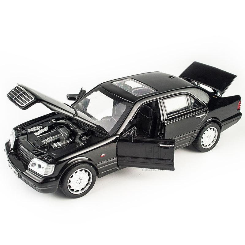 1/32 Benz S-W140 модель автомобиля из сплава детские игрушки со звуком и светом и функцией инерционного движения модель автомобиля из сплава с высокой имитацией для мальчика в подарок