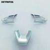 For Toyota Sienta 10 Series   2024 Matte Steering Wheel Cover Molding Trim Frame Sticker Bezel Accessories Car Styling