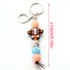 1PC New Cartoon Bag Pendant Diy Small Accessories Cute Small Gifts Silicone Wooden Beads Keychain