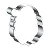 Santa Claus Cookie Cutters Stainless Steel Baking Mold for DIY Christmas Cookies Cakes Non-Stick Holiday Baking Tool
