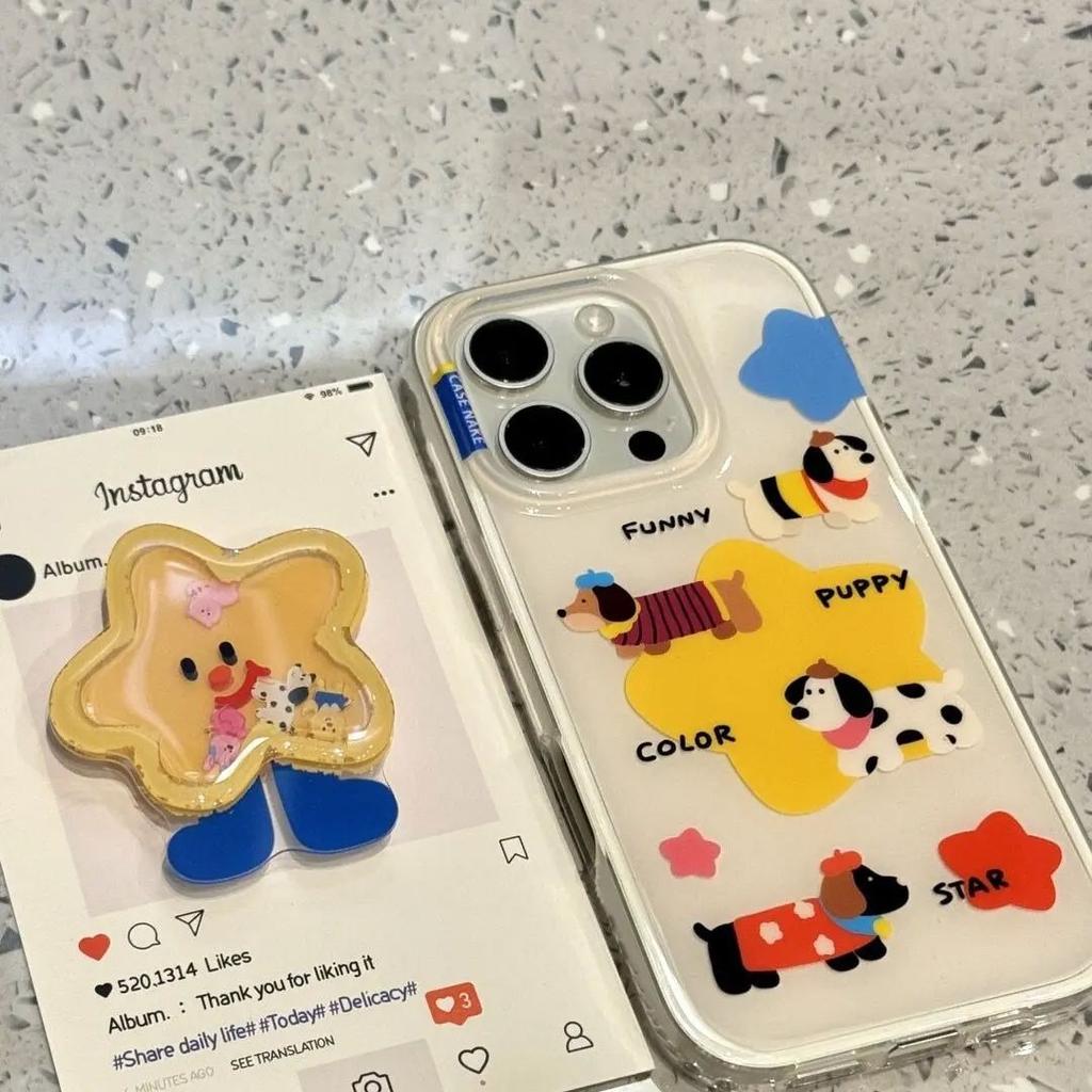 Doodle Shake Dog Suitable for IPhone16 Apple 15 Promax Mobile Phone Case 14 New 13 Bag 12 Women