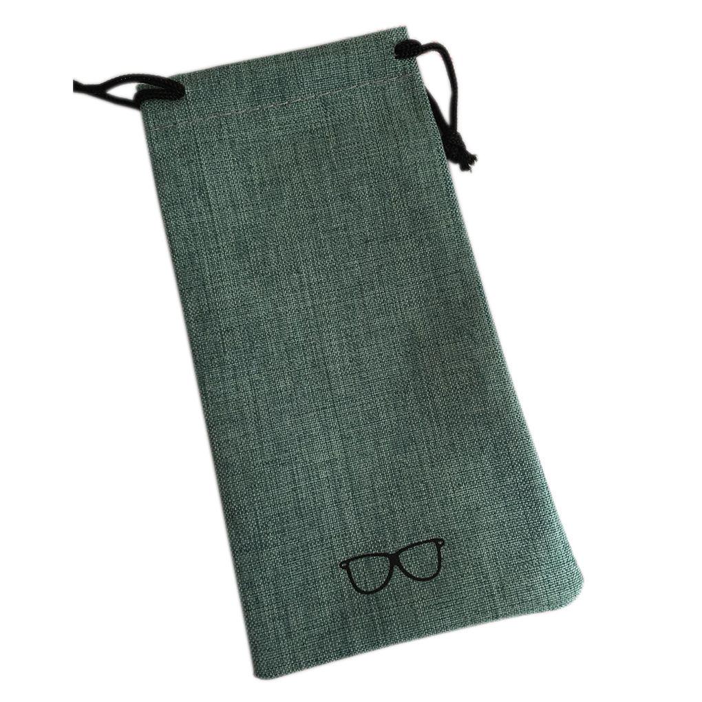 Vogue Metal Linen Glasses Organizer Box Protective Bag Portable Hard Shell Case
