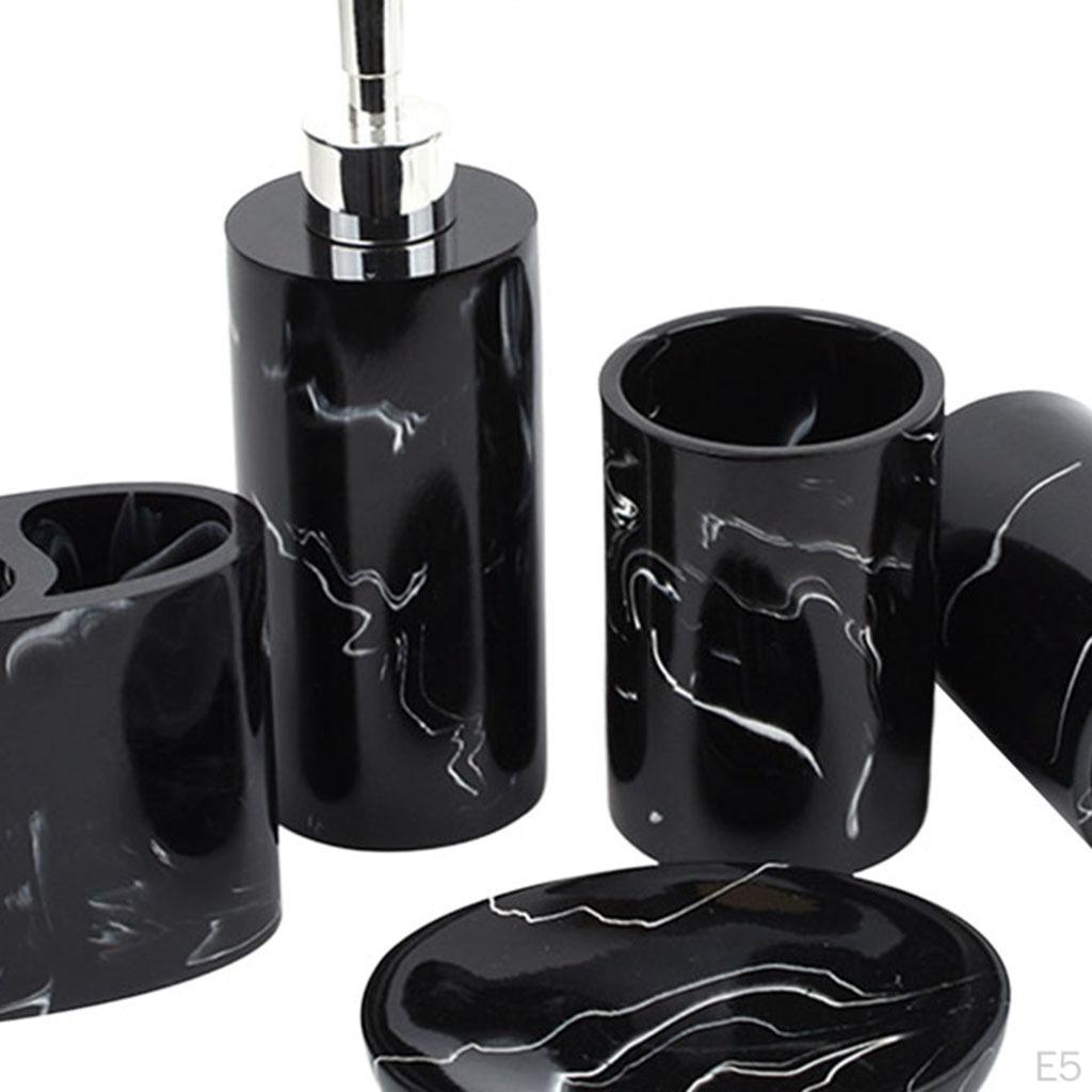 Набор аксессуаров для ванной комнаты 5 предметов Держатель для зубных щеток Дозатор