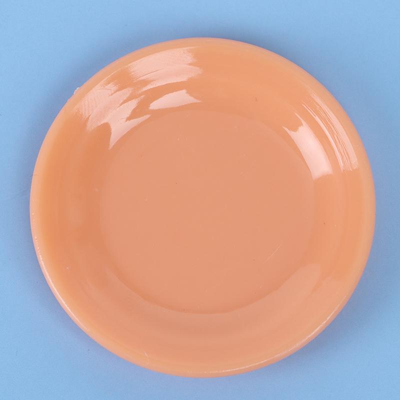 5Pcs 1:12 Dollhouse Miniatures Dishes Plate Pretend Play Kitchen Accessories Toy