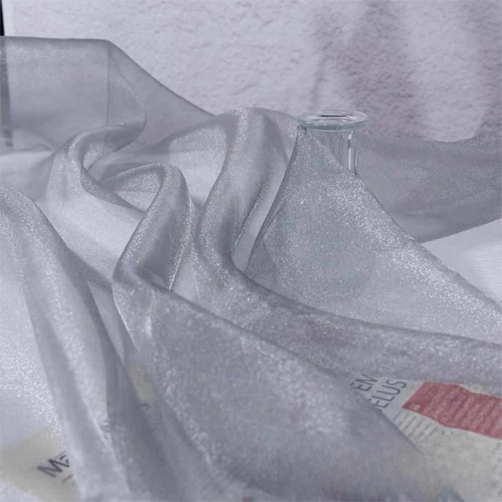 Блестящая Тюлевая Ткань Мягкая Флуоресцентная Ткань Органза Ткань Органза с Блеском Сценический Свадебный Декор