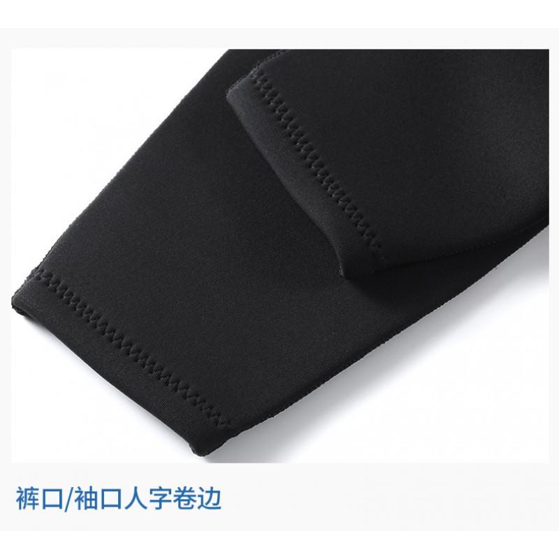 3mm Mens Full Wetsuit Set Long Sleeve Top Pants Chloroprene Neoprene Freediving Snorkeling Surfing Swimming