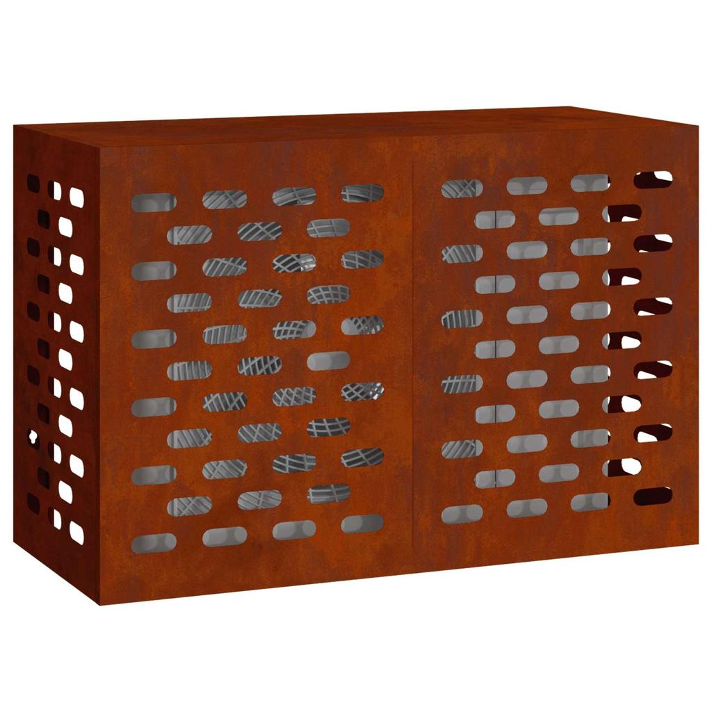 Air Conditioner Cover Rust Colored 90 x 40 x 60 cm Weatherproof Steel