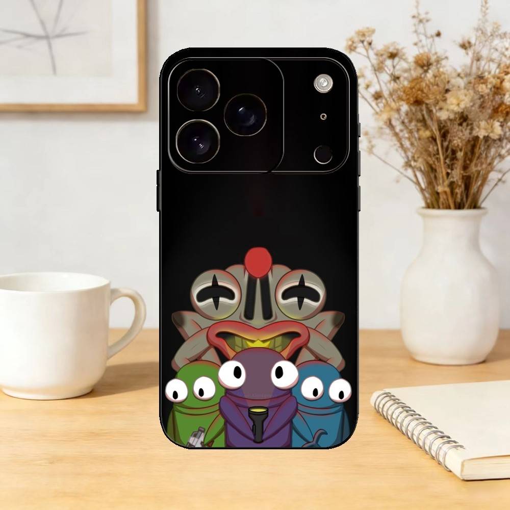 Video Game R-R.E.P.O Phone Case For iPhone 17,16,15,14,13,12,11 Plus,Pro,Max,Mini Silicone black Soft Cover