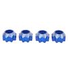 4pcs 8x32 To 17mm Hex Adapters for 8x32 3.8in Wheels Electric Car Truck Option Parts Aluminum Alloy