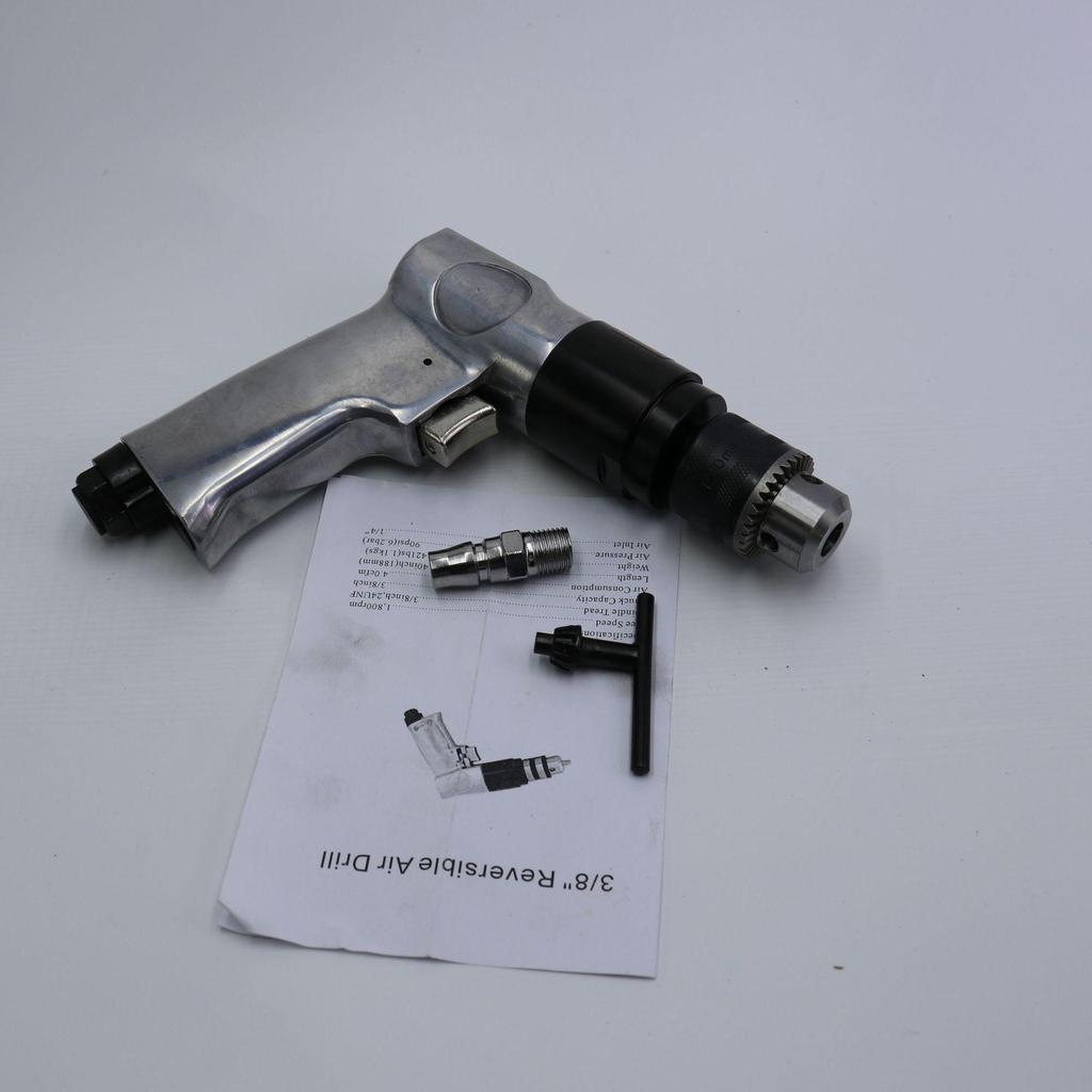 Пневматическая дрель-пистолет Gaobao промышленного класса диаметром 10 мм с функцией прямого/обратного хода и пневматическая дрель-пистолетного типа диаметром 13 мм.