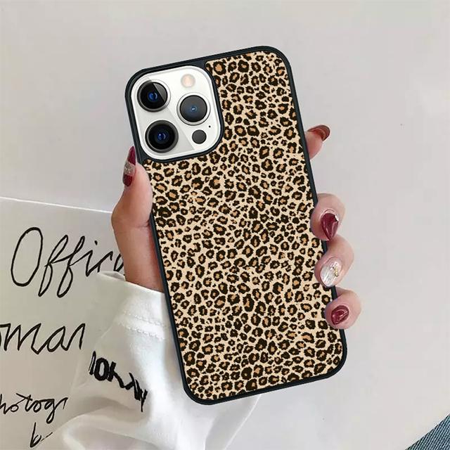 Мягкий чехол-бампер с принтом тигра и леопарда для iPhone 17 Air 15 16 14 13 12 Pro Max 11 Pro Max Plus