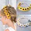 Flower Decoration Sunflower Headband Simulated Daisy Hairband  Festival Hair Accessories