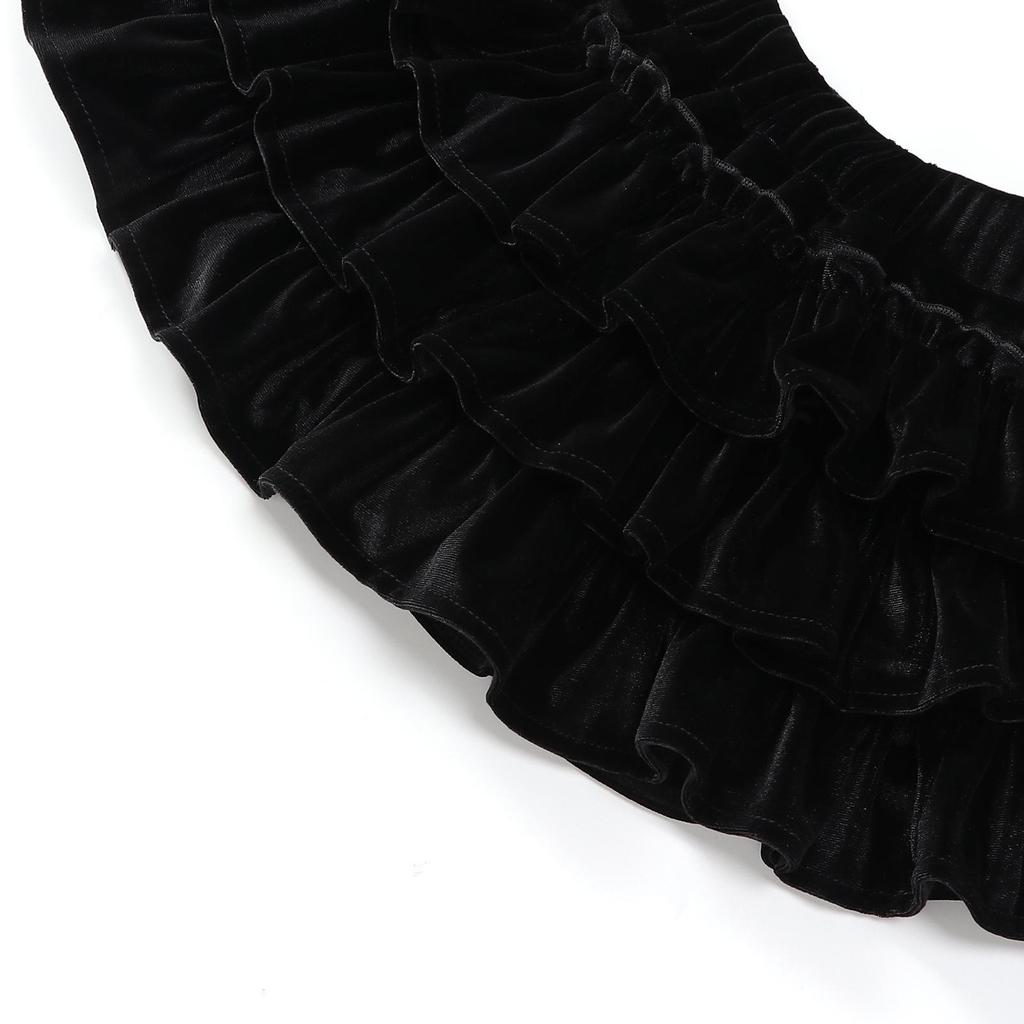 Юбка для девочек осень/зима 2024 из шерсти в складку - корейский стиль