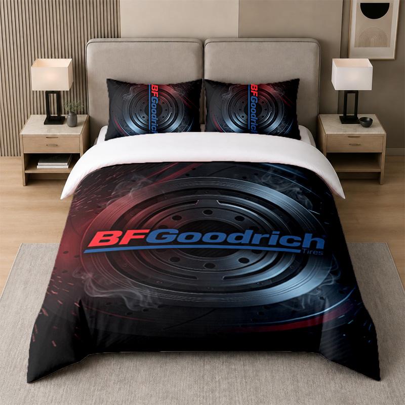 3Pcs Bedding SetBFGoodrich Soft Bed Sheet and Two Pillowcases Home Bedroom Decor