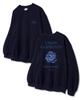 UNION GARMENTS Худи из французского терри Rose Up Темно-синий
