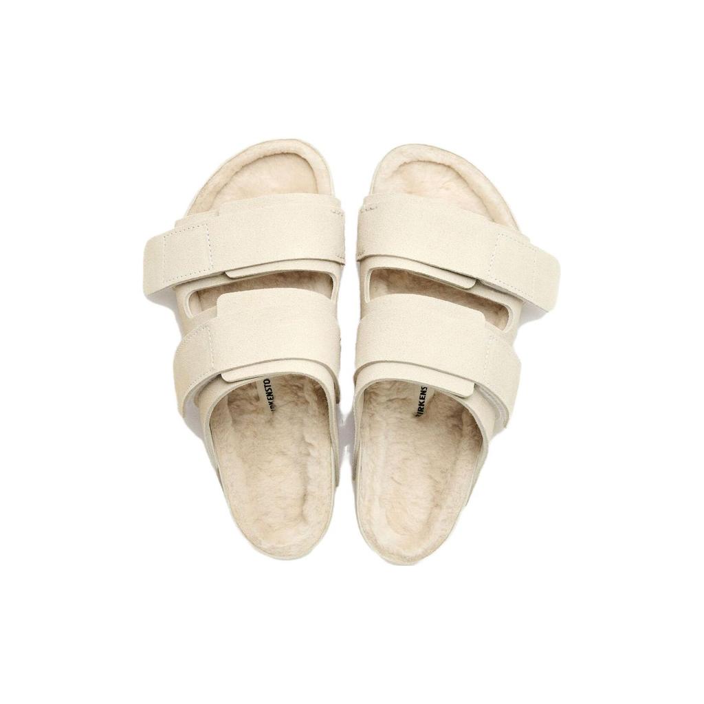Tekla X Birkenstock Leather Casual Comfortable Slide Sandals 1Cm Unisex Sandals White 1026290