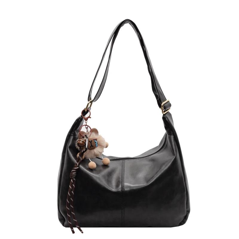 Высококачественная женская сумка через плечо на осень/зиму, новая вместительная повседневная сумка на одно плечо