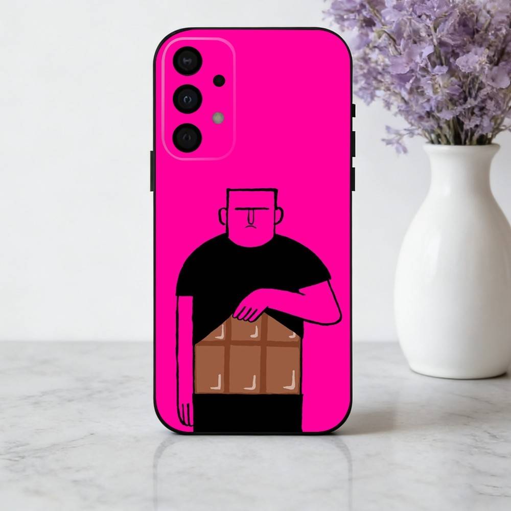 J-Jean-N J-Jullien-N M-Minimalist Art Phone Case For Samsung Galaxy A73,A72,A71,A70,A53,A52,A51,Soft Silicone Black Cover