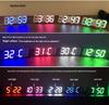 Luxury 3D LED Digital Wall & Desktop Clock - Luminous Alarm for Living Room