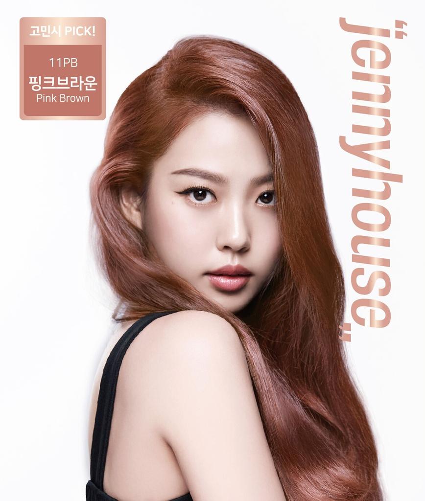 JENNY HOUSE Premium Hair Color Cream 5 Types, Choose 1 (for Dyeing)