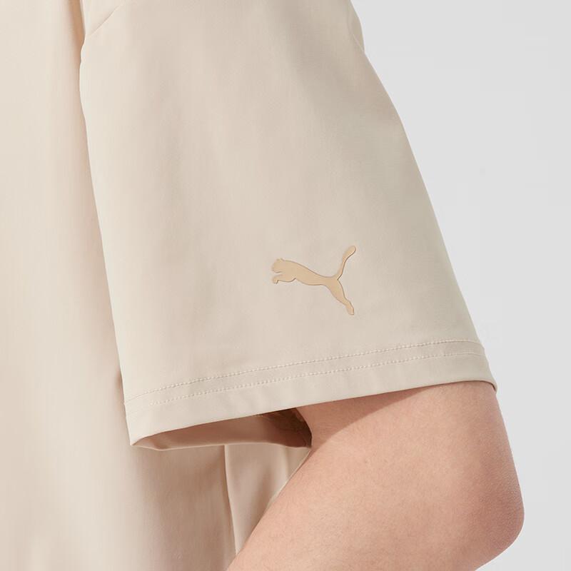 Puma Модная Минималистичная Удобная Дышащая Футболка-поло с коротким рукавом Мужские топы Хаки 689290-87