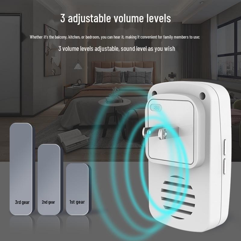 Беспроводной дверной звонок сверхдальнего радиуса действия с пультом дистанционного управления