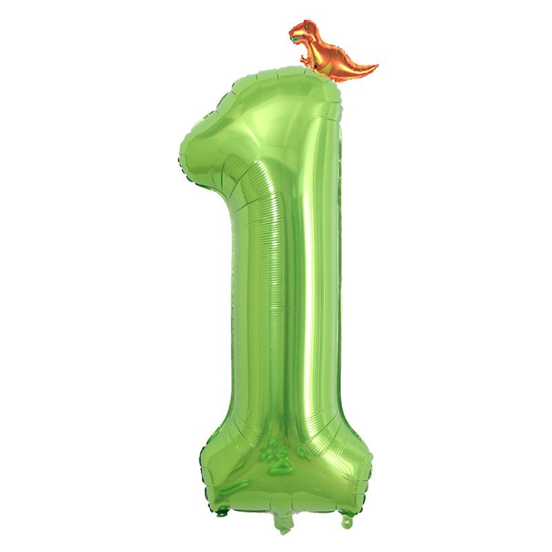 Зеленый шар 40 дюймов 0-9 День рождения Цифровой шар День рождения Вечеринка Годовщина Фон Макет Декоративный шар